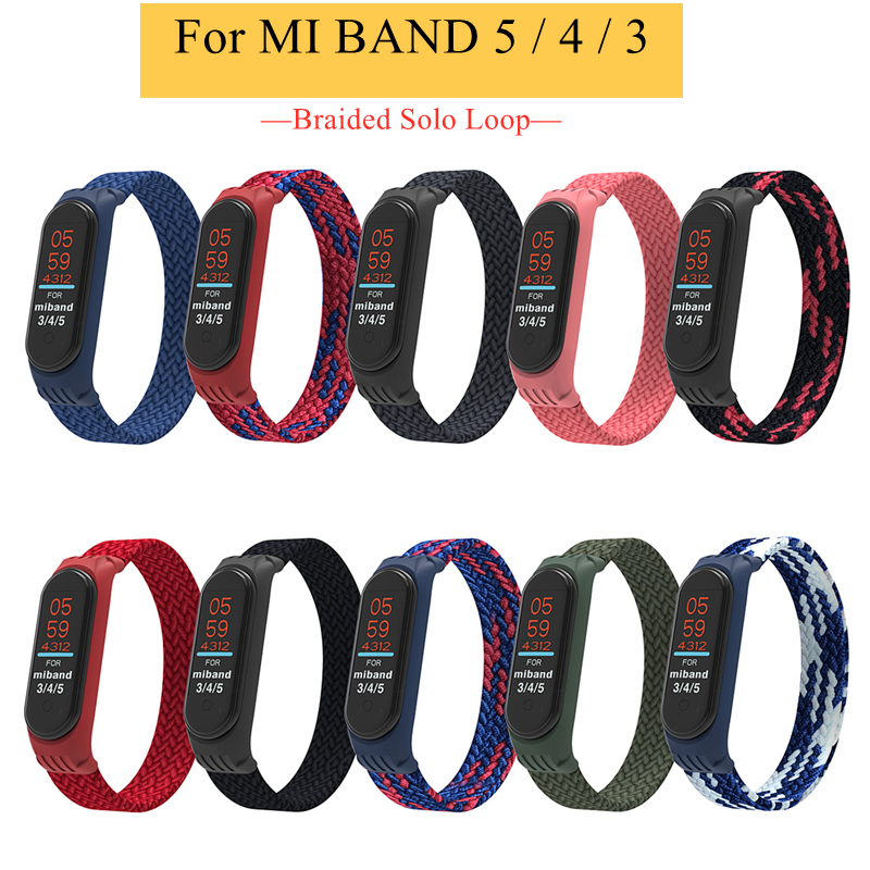 Dây Đeo Thay Thế Chất Liệu Silicone Cho Xiaomi Mi Band 5 3 4 Miband M3 M4 M5