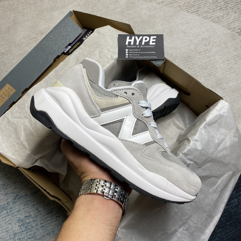 Giày New Balance 5740 Rain Coud - NB 5740 Xám Đế Trắng - Phiên bản high quality | Hype Sneaker