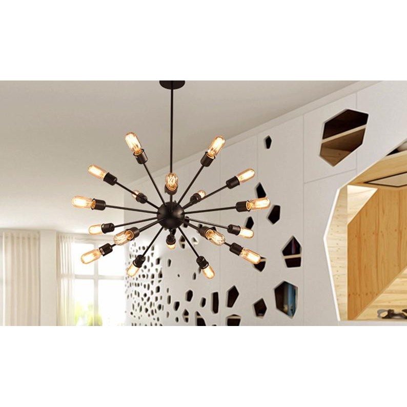 Đèn thả bàn ăn hình tú cầu 18 bóng