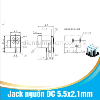 Combo 10 cái Jack nguồn DC - Size 5.5x2.1mm ( DC-005)