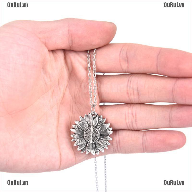 Vòng cổ Mặt Hình Hoa Hướng Dương Mở Khóa Thời Trang