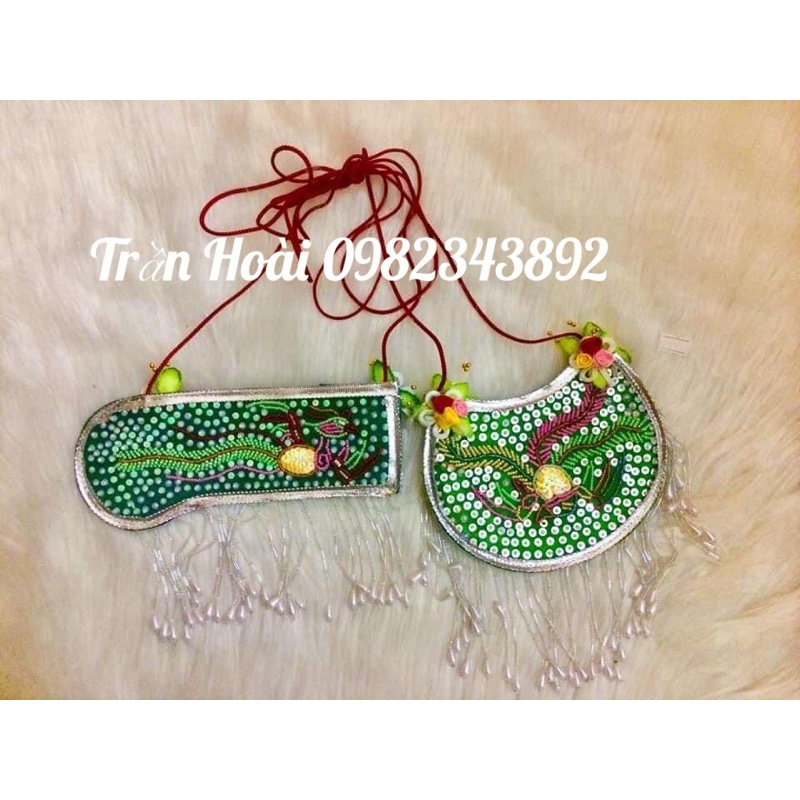 phụ kiện hầu đồng - túi Chầu cườm