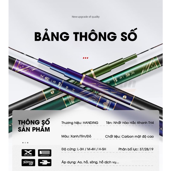 Cần Câu Handing Nhất Hào Hắc Khanh TH4