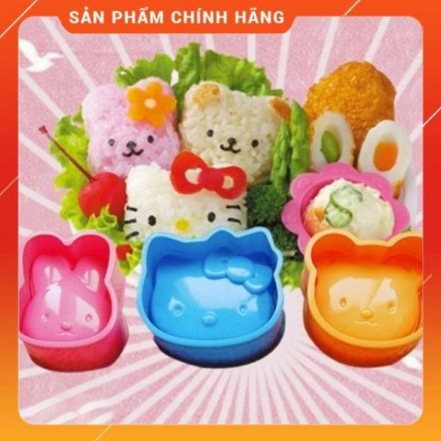 Bộ 3 Khuôn Ép Cơm Hình Dễ Thương Cho Bé