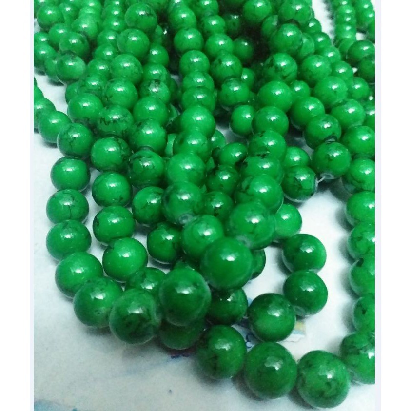 25gam đá nhân tạo làm vòng tay màu xanh-đen 12mm