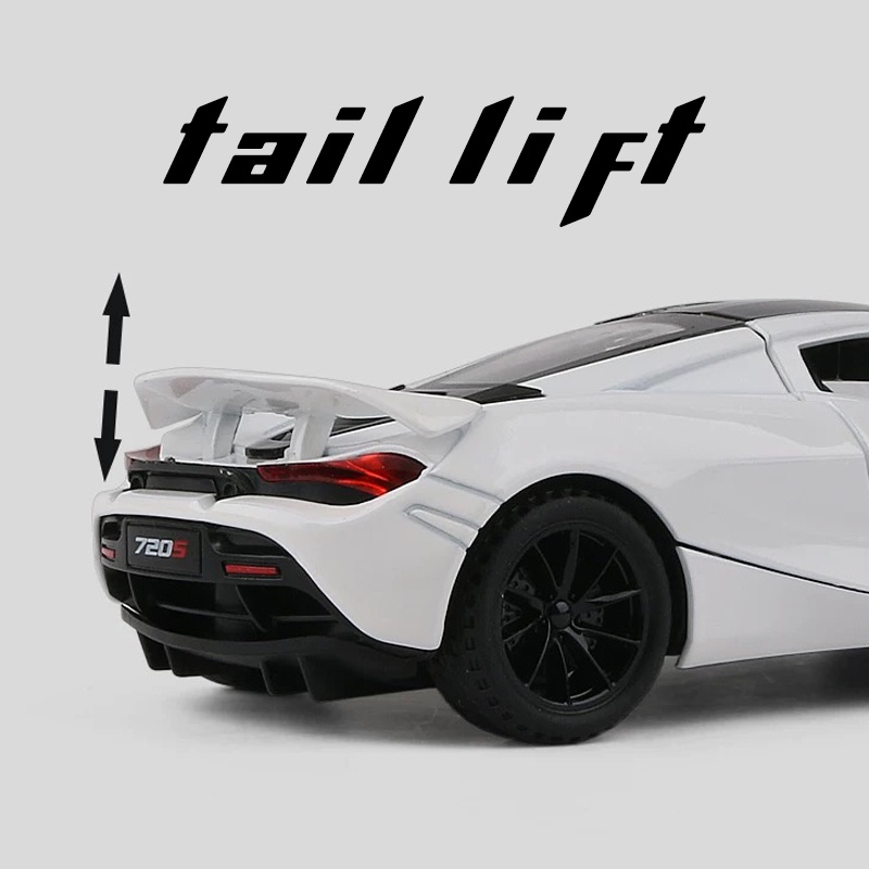 Mô Hình Xe Hơi Mclaren 720S Tỉ Lệ 1: 32 Bằng Hợp Kim Có Đèn Và Nhạc