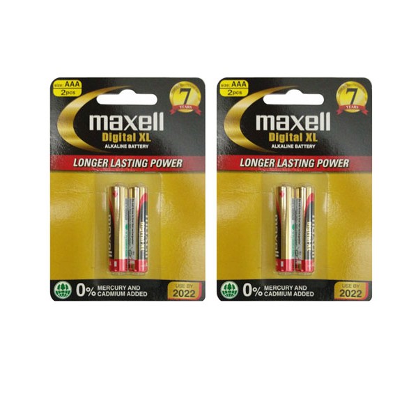 pin aaa maxell alkaline 2 viên