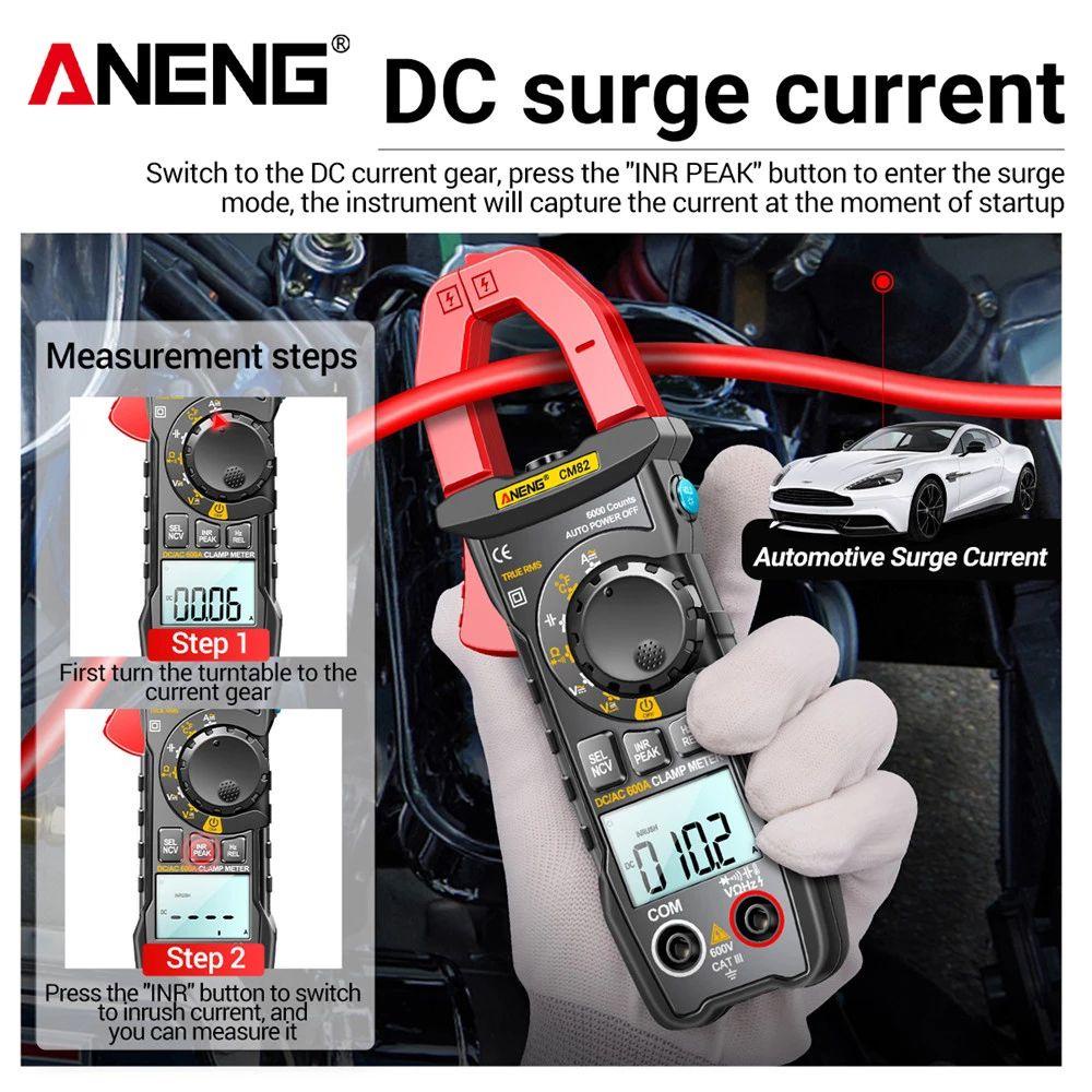PISTA Máy Kiểm Tra Điện Dung Kỹ Thuật Số ANENG CM82 Hz NCV Ohm Cho Xe Hơi
