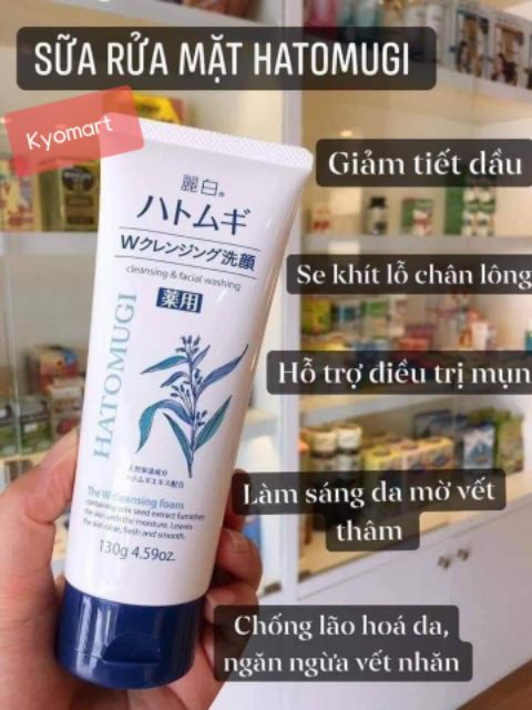 Sữa rửa mặt HATOMUGI - SRM Tạo bọt naturie hạt ý dĩ nhật bản | BigBuy360 - bigbuy360.vn
