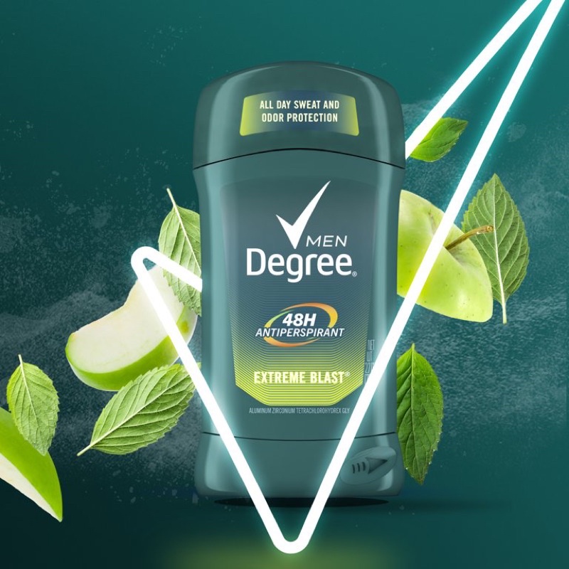 [Hàng USA] Lăn Khử Mùi Nam Degree Extreme Blast Antiperspirant 76g 2.7oz Hương Táo