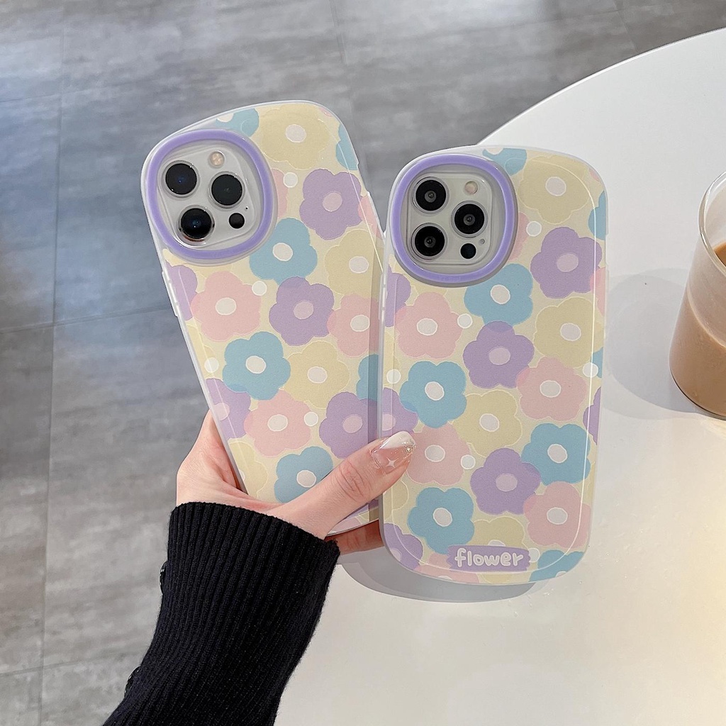Ốp Điện Thoại Tpu Silicon Mềm Chống Sốc Chống Trượt In Họa Tiết Hoa Nhiều Màu Sắc Cho iPhone 11 12 13 pro max xr x xsmax