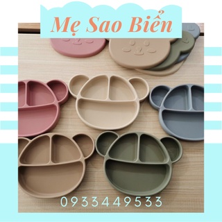 Khay ăn dặm silicon Gấu Barrot