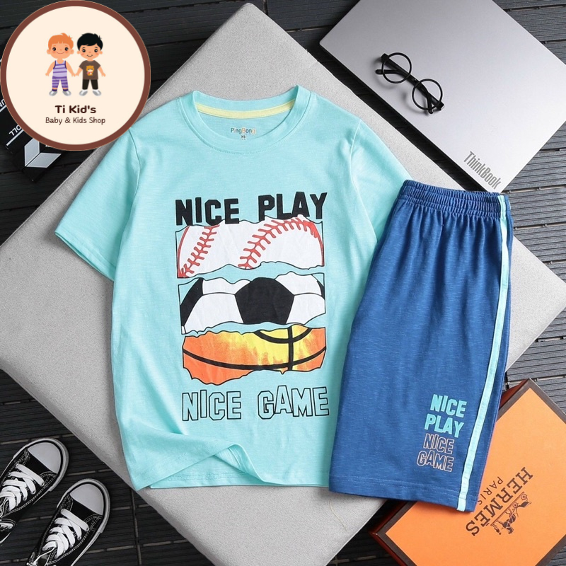 Bộ quần áo bé trai size đại siêu đẹp chất cotton 100%