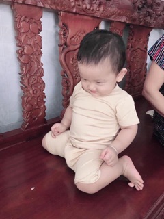 (Loại 1) Bộ cotton thun lạnh cho bé