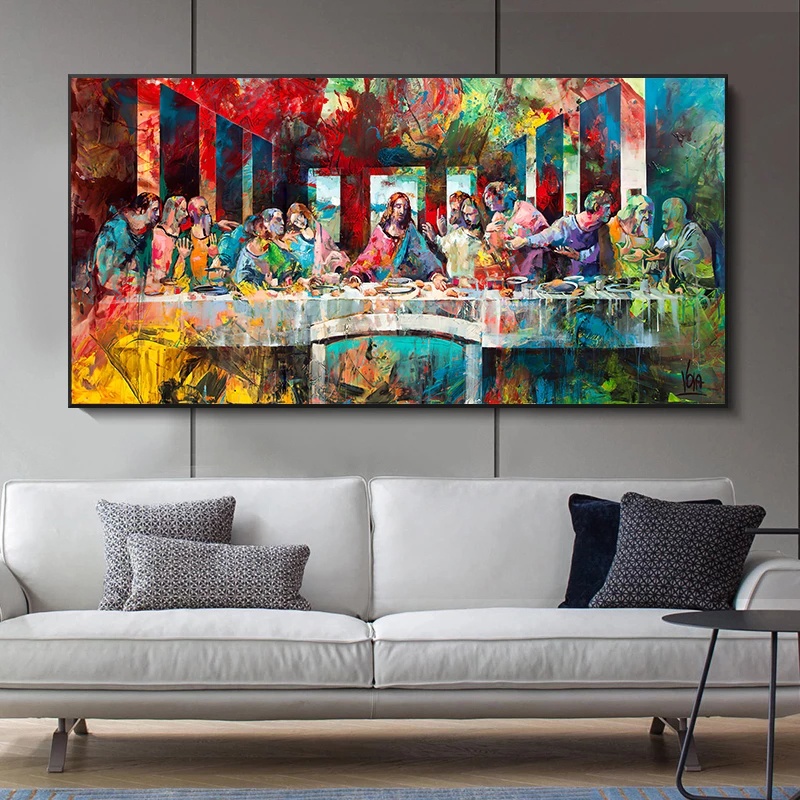 Tranh Sơn Dầu Nghệ Thuật graffiti: da Vinci 'S  Sản Xuất Nông Thôn Cổ Điển Trang Trí Nhà Cửa
