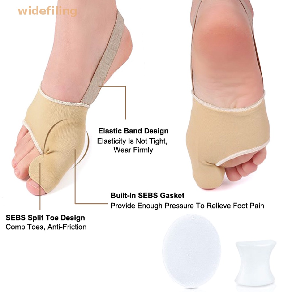 1 Cặp Miếng Đệm Hỗ Trợ Điều Chỉnh Tư Thế Ngón Chân Cái Giảm Đau