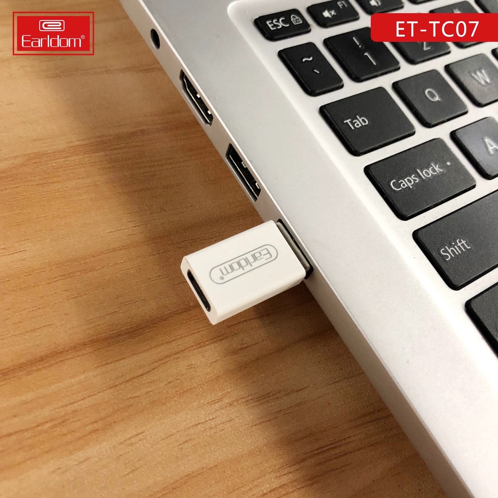 Jack Chuyển Type C sang USB KLH TC07, adapter chuyển typec android sang usb 3.0 chính hãng Earldom