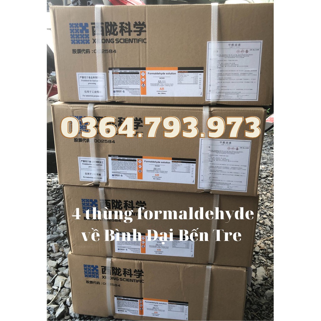 [SRMAR4574-Giảm 50% tối đa 20K đơn từ 0Đ]Formalin ⚡ Formaldehyde ⚡ Phóc Môn Tinh Khiết 37% ⚡ Chai 500ml