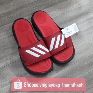 dép nam-alphabounce quai ngang mẫu basic trắng đen