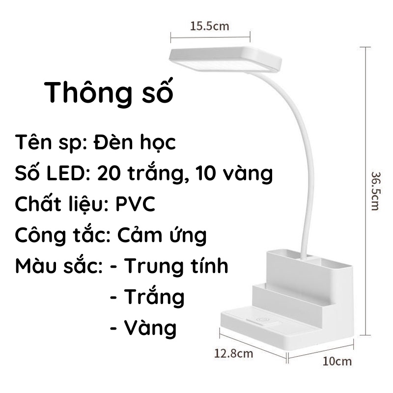 Đèn Ngủ Để Bàn, Đèn Tích Điện Dung Lượng Pin Lớn - KHO GIA DỤNG TRẦN PHÚ