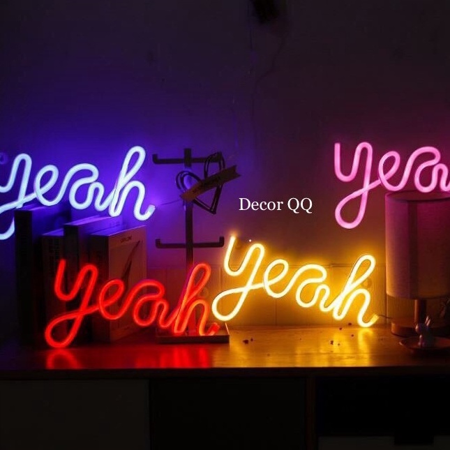 Đèn neon treo tường trang trí phòng ngủ,phòng khách,decor homestay cực chill.