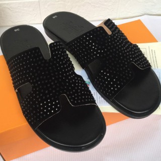 Dép Nam ❤️FREESHIP❤️ Dép Nam Chữ H Đính Đá - Dép Quai Ngang Hottrend 2021 DG82