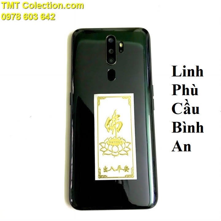 Linh Phù Cầu Bình An; dán điện thoại, laptop, xe máy, xe hơi, bàn thờ ông địa hay vị trí làm việc- SP005364