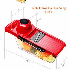 Bộ Dụng Cụ Bào Cắt Gọt Rau Củ Quả Nhà Bếp Đa Năng 6in1
