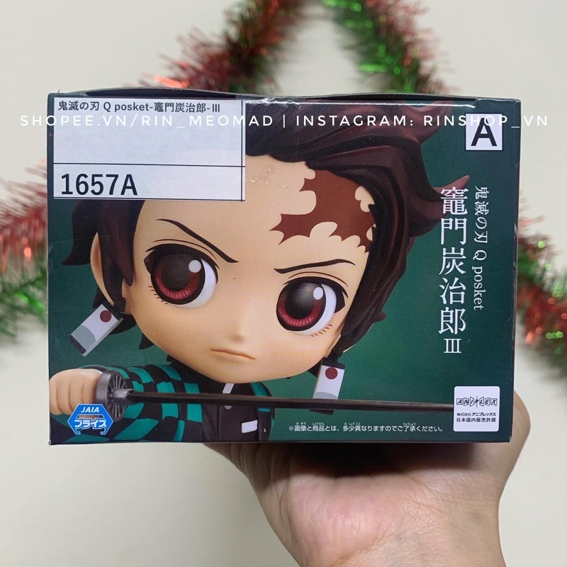 [MÔ HÌNH CHÍNH HÃNG] Mô Hình Tanjiro Kamado - Kimetsu no Yaiba - Q Posket Figure