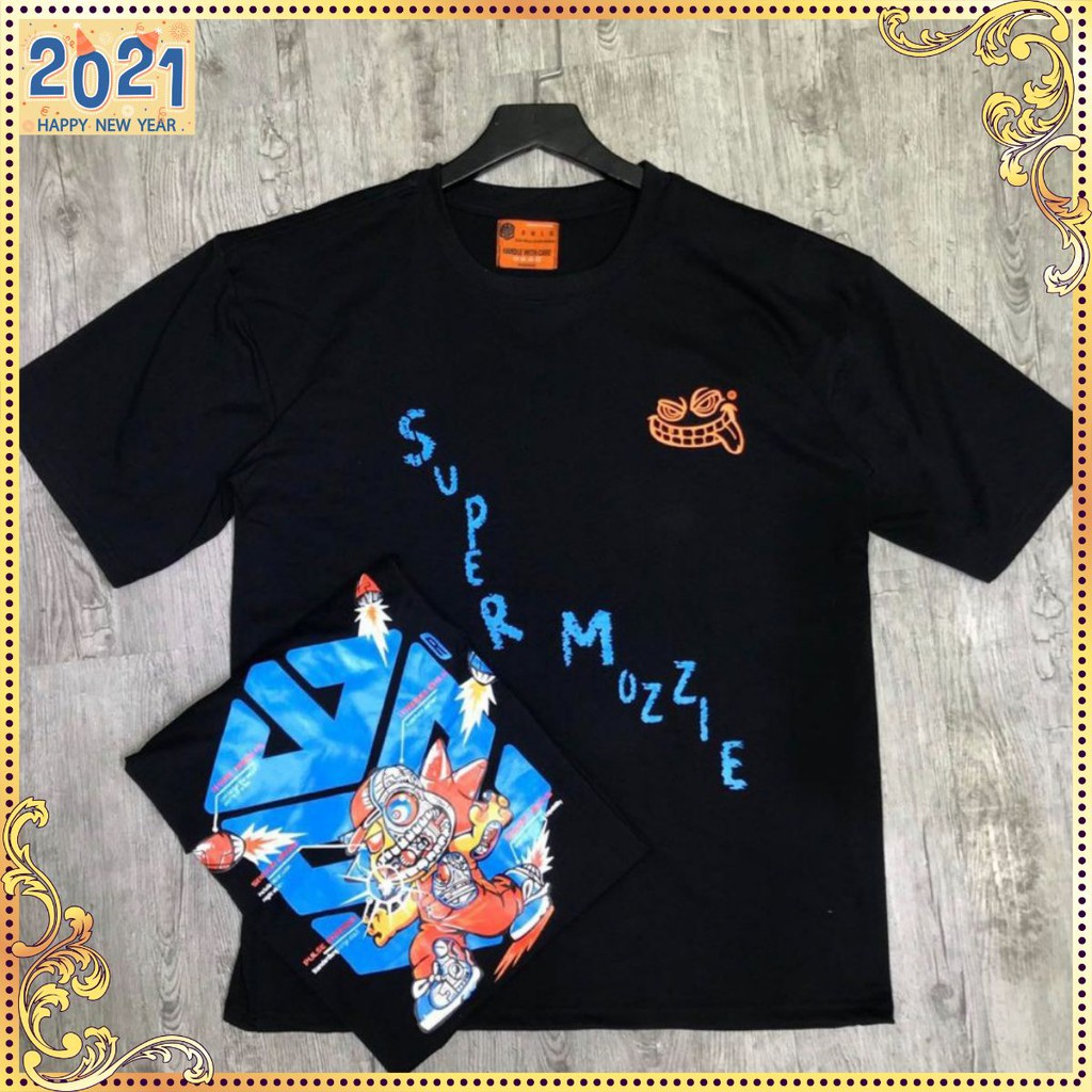 ÁO THUN TAY LỠ FORM UNISEX (NAM NỮ) TÊN SWE SUPERME ZOMZZIE - Chất thun cotton 100% ( có video review sản phẩm )