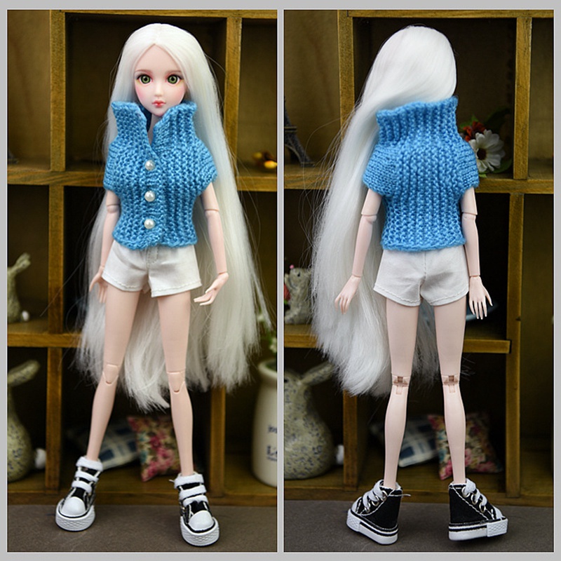 Đôi Giày Vải Xinh Xắn Cho Búp Bê Tỉ Lệ 1/8 3.5Cm