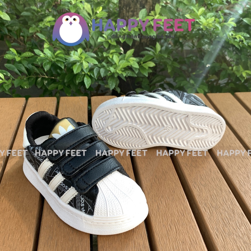 Giày thể thao 3 sọc bé trai và bé gái dáng mới siêu êm Happy Feet- HF312