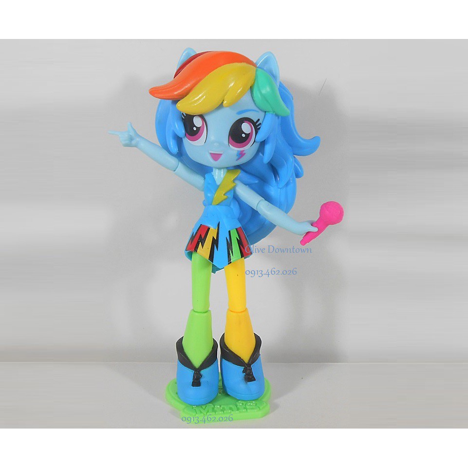 HỘP 🌻 Bộ Búp bê 12cm RAINBOW DASH - My Little Pony - ROCKIN' MUSIC CLASS SET