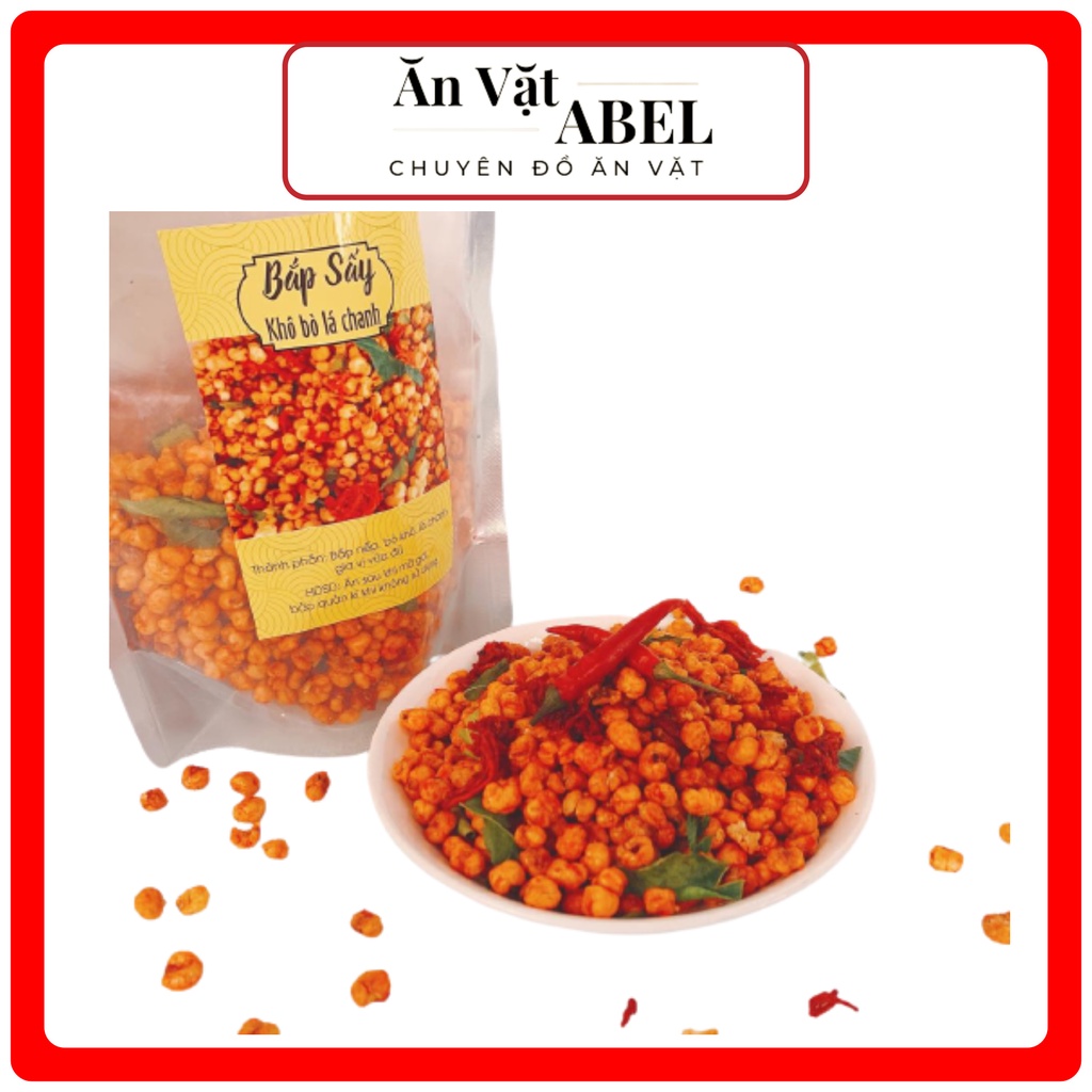 Bắp rim khô bò lá chanh đặc biệt , loại 500 gram , Bắp sấy khô bò lá chanh , Ngô cay ( thịt gà giả bò ) Ăn Vặt ABEL | BigBuy360 - bigbuy360.vn