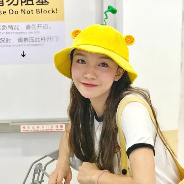 SỈ LẺ GIÁ GỐC Mũ Nón Maruko 3D Rộng Vành Nhiều Kiểu Mầm Cây Bucket Hat Ulzzang Kaki Nhung Siêu Cute