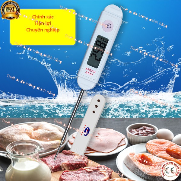 Bút đo nhiệt độ sữa, nước, thực phẩm, bbq APECH AT 01