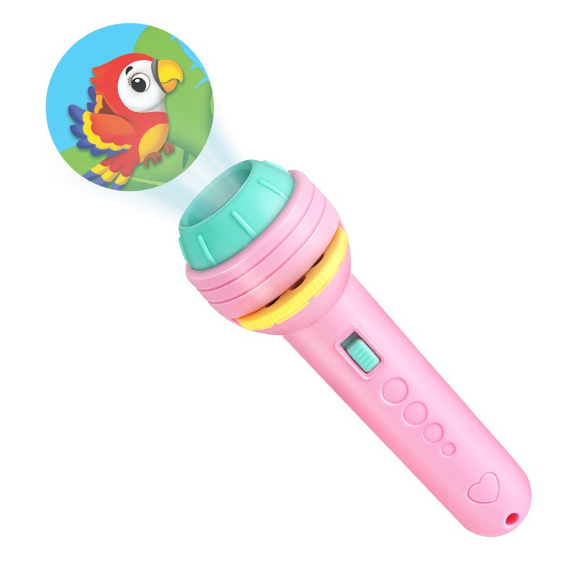 Đèn pin chiếu hình cho bé 10 đĩa 80 hình chiếu ngộ nghĩnh