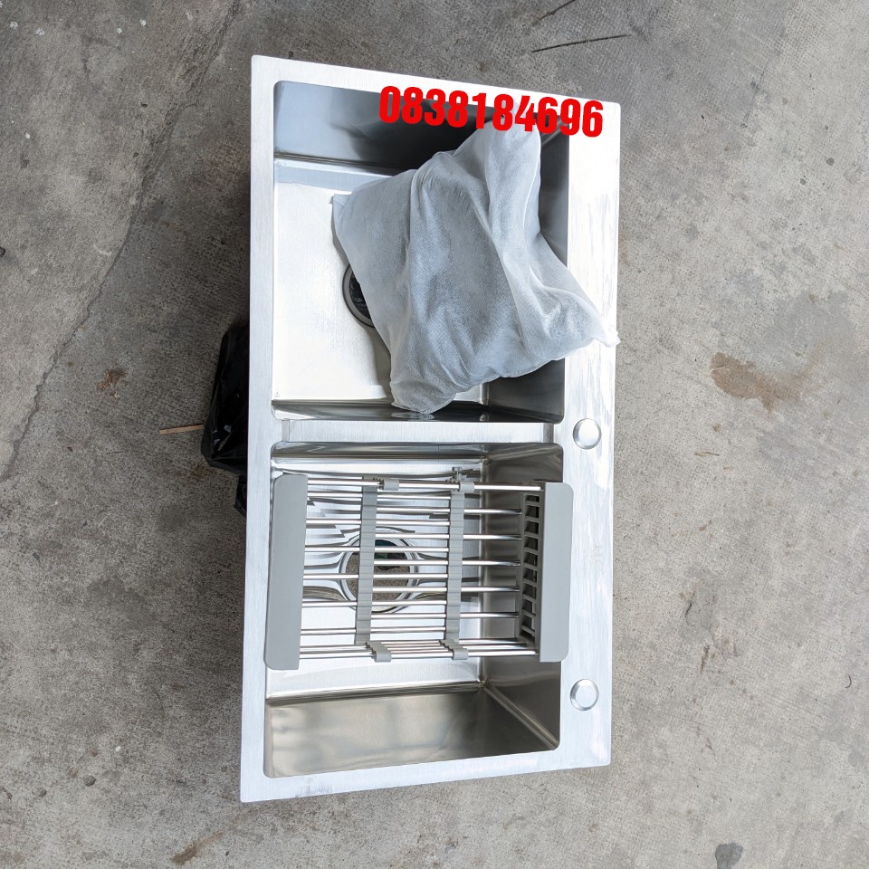 Chậu rửa chén đúc inox 304, Chậu rửa bát đúc, Chậu đúc 8245