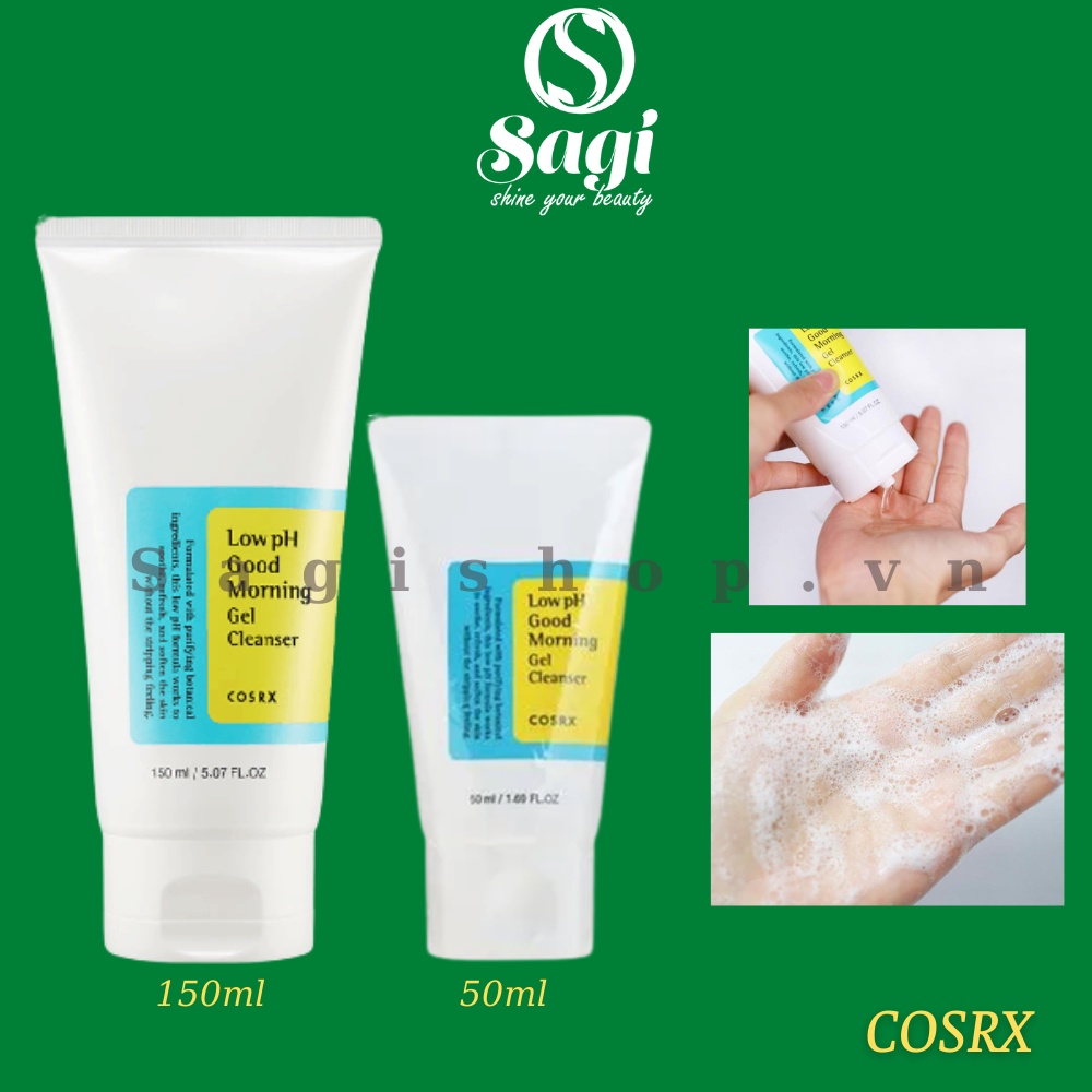 Sữa Rửa Mặt Cosrx Low pH Good Morning Gel Cleanser Dạng Gel