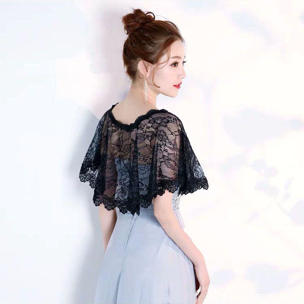 Khăn Choàng Ren Pashmina Tulle See-Throughs Thời Trang Xuân Hè Cho Nữ