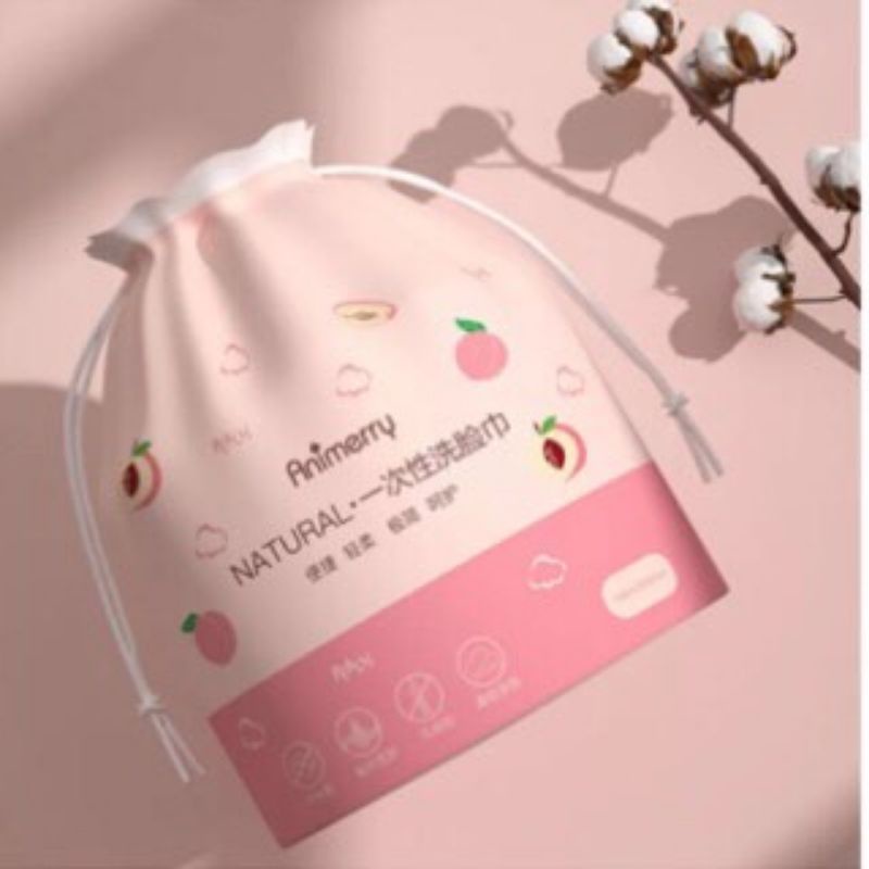 [HÀNG LOẠI 1] Bông tẩy trang 3 lớp Cotton Pads Lameila 222 miếng Miniso khăn lau mặt khô Animerry đa năng mềm mịn