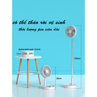 Quạt P10 - Quạt Tích Điện Để Bàn Cao Cấp Gấp Gọn - Tiện Lợi - Dung Lượng Pin Lớn - Quạt Thông Minh Điều Chỉnh Độ Cao