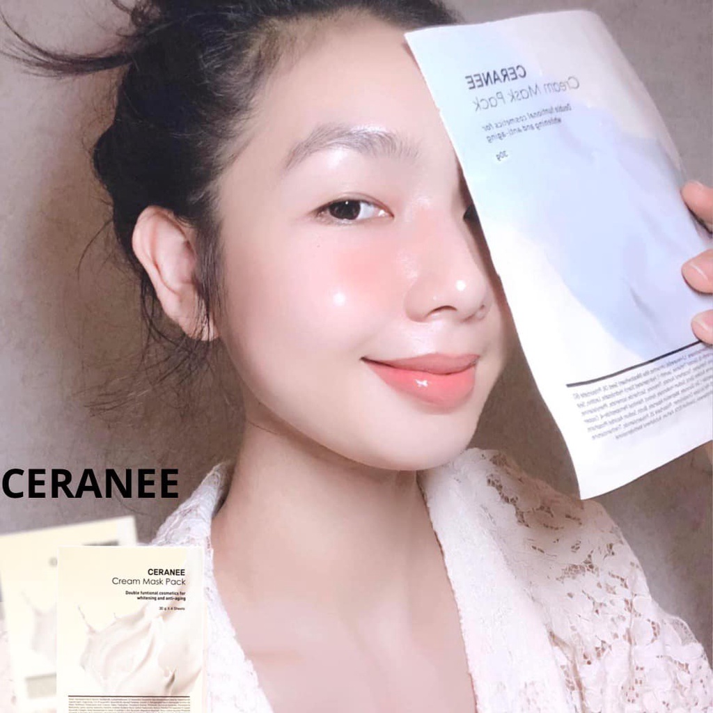 Mặt nạ dưỡng da Ceranee mặt nạ dừa tươi trắng da, mask ceranee dạng kem dưỡng chống lão hóa, phục hồi da