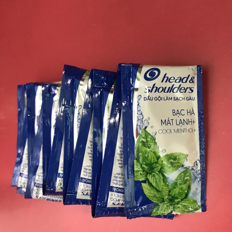 COMBO 3 DÂY DẦU GỘI HEAD &amp; SHOULDERS BẠC HÀ (1 DÂY 10 GÓI / 1 GÓI 5,7 ml)