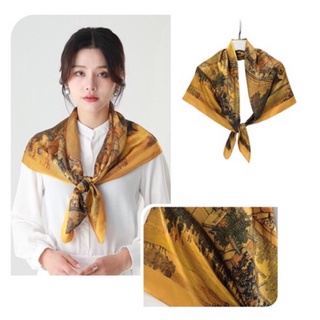 Khăn lụa vuông thanh lịch cao cấp size 90x90cm