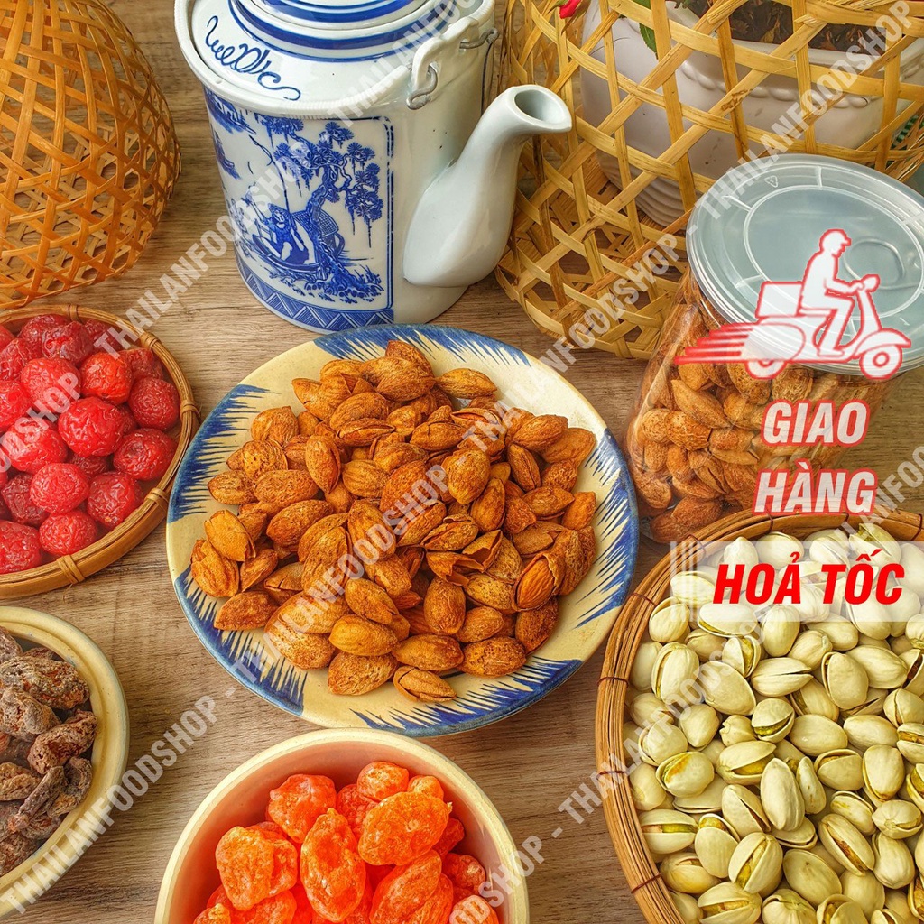 Hạnh Nhân Rang Bơ Vỏ Mỏng Túi 1Kg