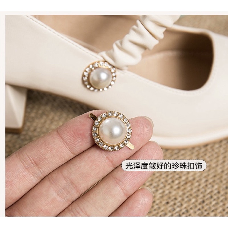 Giày cao gót mũi vuông thời trang xinh xắn cho nữ( sẵn - lẻ size )