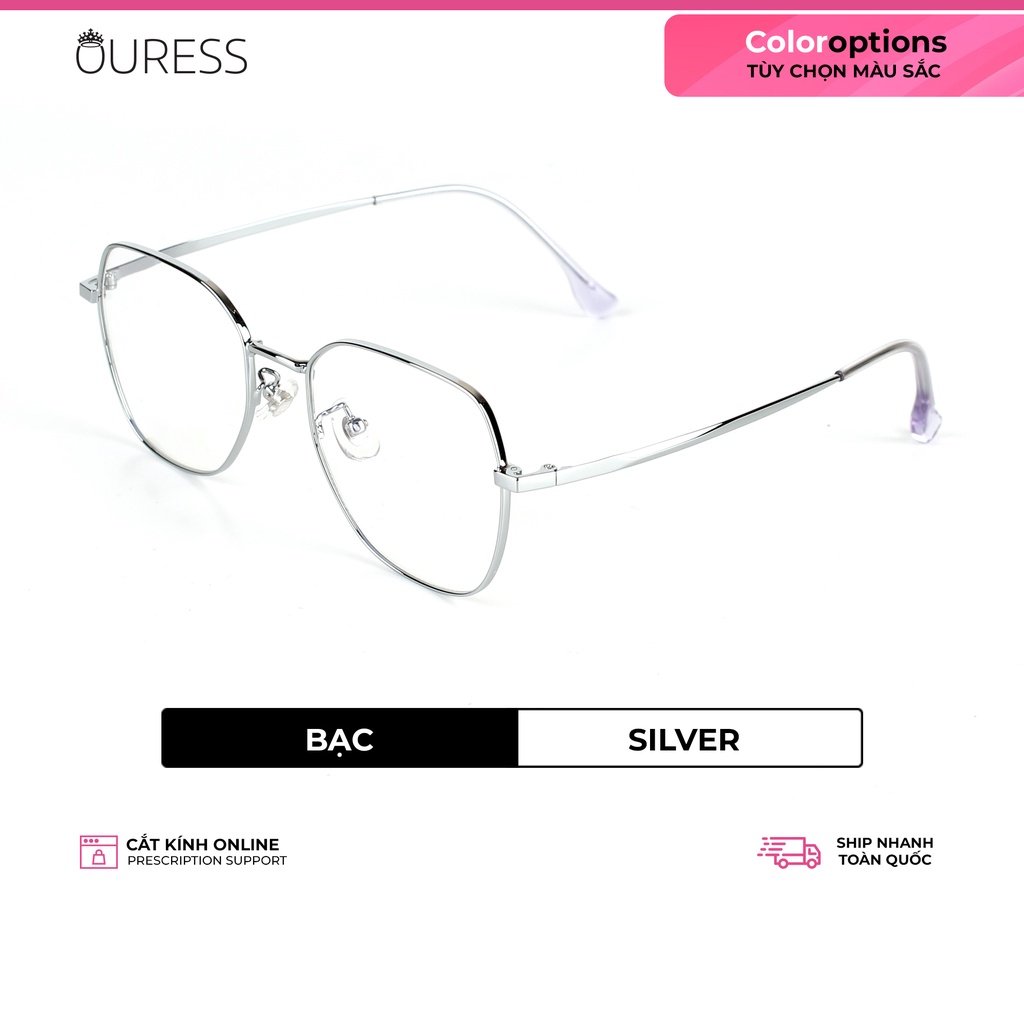 Gọng kính Vuông Titanium Ouress 88059B Bền Đẹp Dễ Thương Trendy