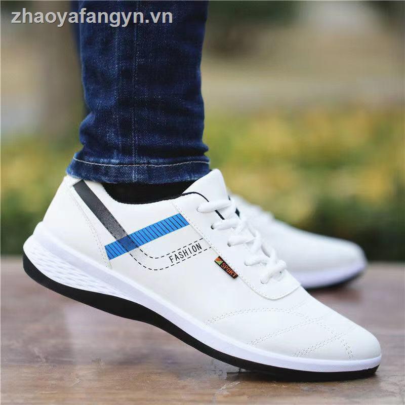 Giày da thể thao thoáng khí khử mùi phong cách Hàn Quốc thời trang xuân hè dành cho nam