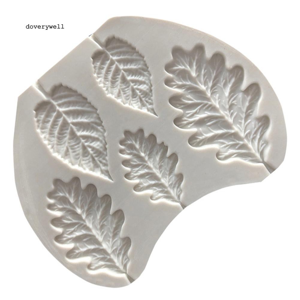Khuôn bánh silicone 5 hình lá chuyên dụng
